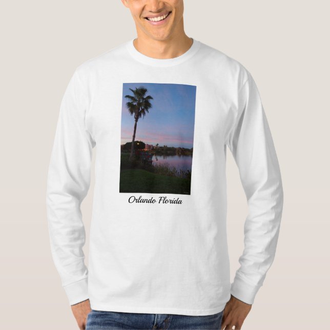 Evening By The Palm Tree T-Shirt (Front)