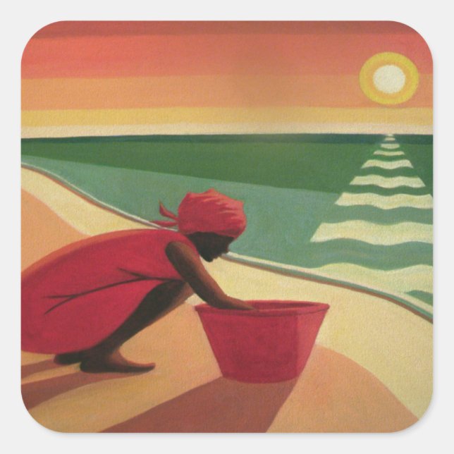 Evening Calm 2003 Square Sticker (Front)