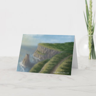 "Evening Cliffs" by Kaiya Wells - blank card