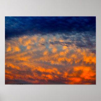Evening Clouds in Utah poster