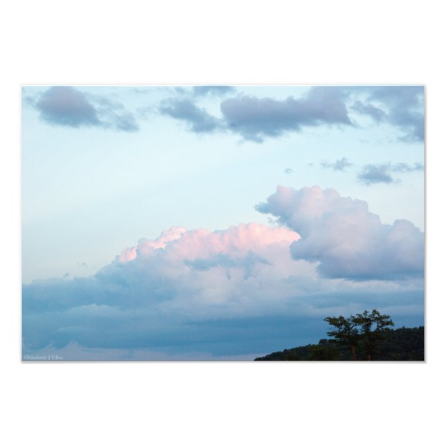 Evening Clouds Photo Print (Front)