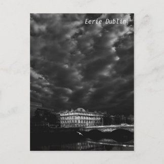 Evening cloudy in Dublin Postcard