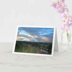 Evening Country Sky Landscape Card