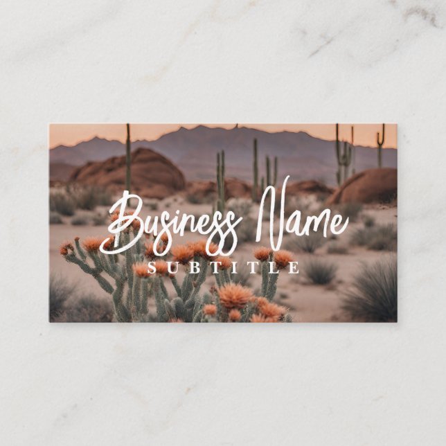 Evening Derset Business Card (Front)
