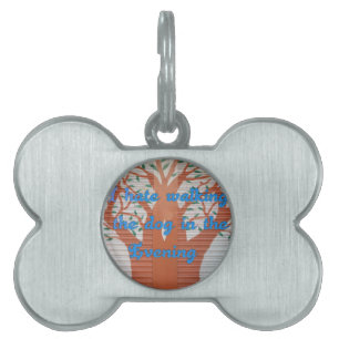 "Evening Dog Walk Dread" – I Hate Walking the Dog Pet ID Tag