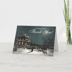 Evening Elegance Imprinted Business Holiday Card