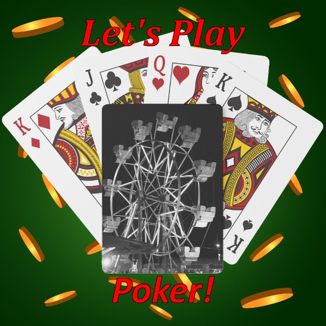 Evening Ferris Wheel Ride at The County Fair Playing Cards (Creator Uploaded)