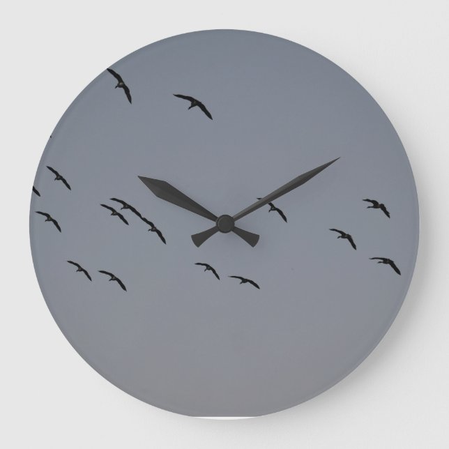Evening Flight Large Clock (Front)