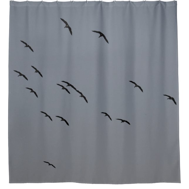 Evening Flight Shower Curtain (Front)