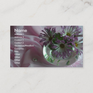 evening flowers business card