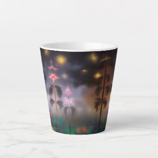 Evening Flowers Latte Mug