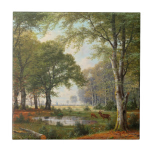 Evening Forest Landscape  Tile