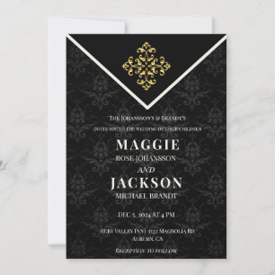 Evening Glam Wedding  Invitation