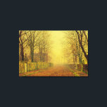 Evening Glow, c.1884 (oil on canvas) Canvas Print<br><div class="desc">Image:139413  Evening Glow,  c.1884 (oil on canvas). Grimshaw,  John Atkinson (1836-93). Yale Centre for British Art,  Paul Mellon Collection,  USA.  Art,  Fine Art.</div>