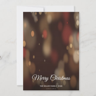 Evening Glow Full Photo Merry Christmas Card