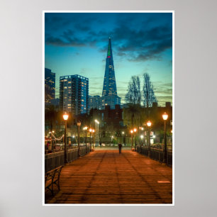 Evening Glow on the San Francisco City Poster