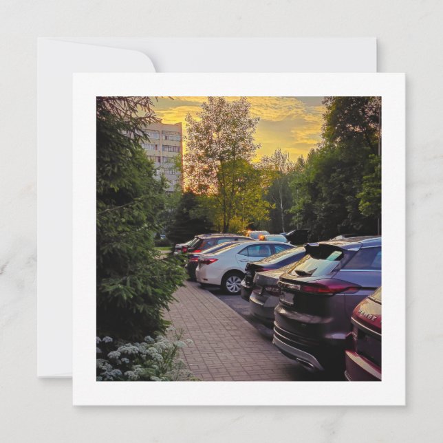 Evening Glow Urban Invitation – Customisable (Front)