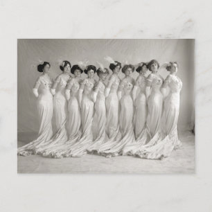 Evening Gowns, 1910 Postcard