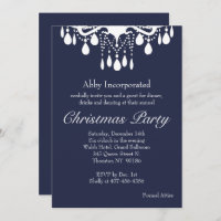 Evening Grand Ballroom Christmas Party Invitation
