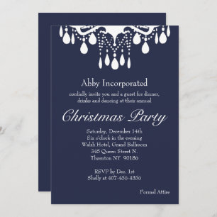 Evening Grand Ballroom Christmas Party Invitation
