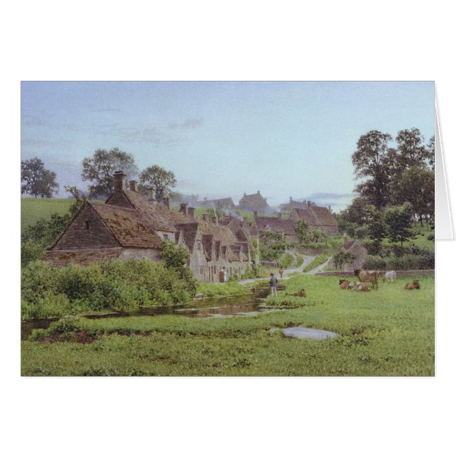 Evening in Arlington Row, Bibury, Gloucestershire (Front Horizontal)