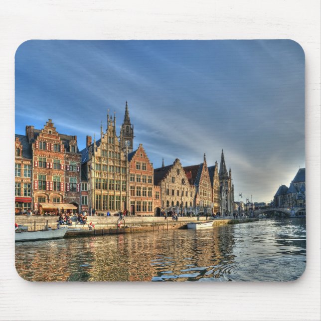Evening in Gent Mouse Mat (Front)