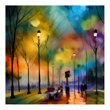 Evening in Marseille Poster