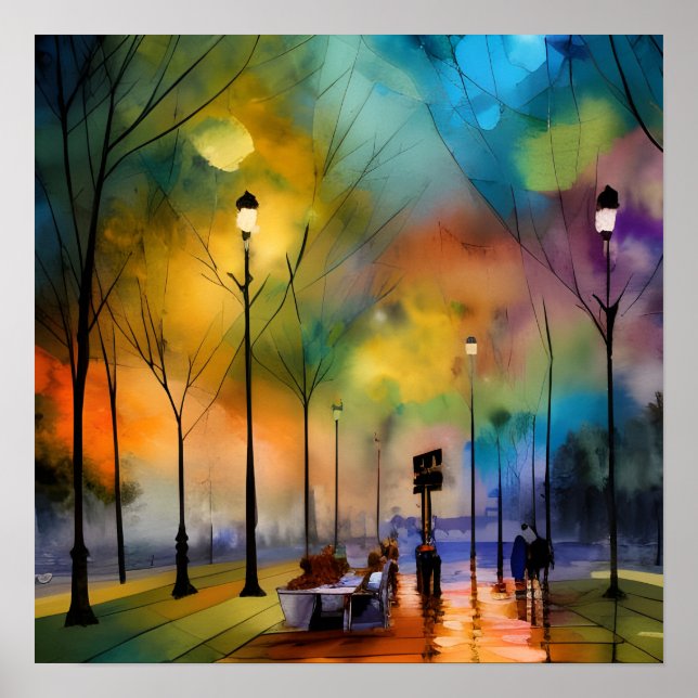 Evening in Marseille Poster (Front)