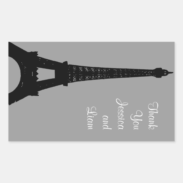 Evening in Paris Thank You Sticker (Front)