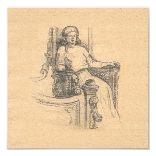 Evening in the old house photo print (Front)