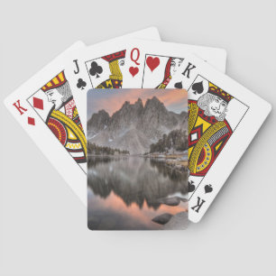 Evening Kearsarge Pinnacles Reflections Playing Cards