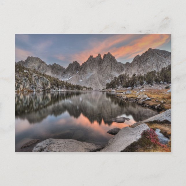 Evening Kearsarge Pinnacles Reflections Postcard (Front)