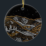 Evening Landscape Holiday Ornament<br><div class="desc">From original artwork by JasonMessingerART.com</div>