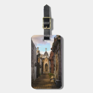 Evening Light In Recoleta Cemetery Luggage Tag