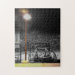 Evening Light on Bicycle Photograph Jigsaw Puzzle