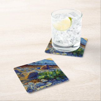 Evening light on the coast of Vormsi Paper Coaster