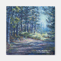 "Evening Light On the Trail" Magnet