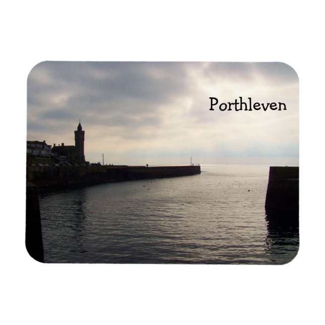 Evening Light Porthleven Cornwall England Magnet (Horizontal)