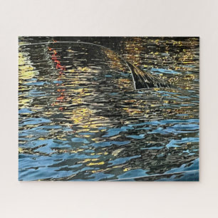 Evening lights on the sea jigsaw puzzle