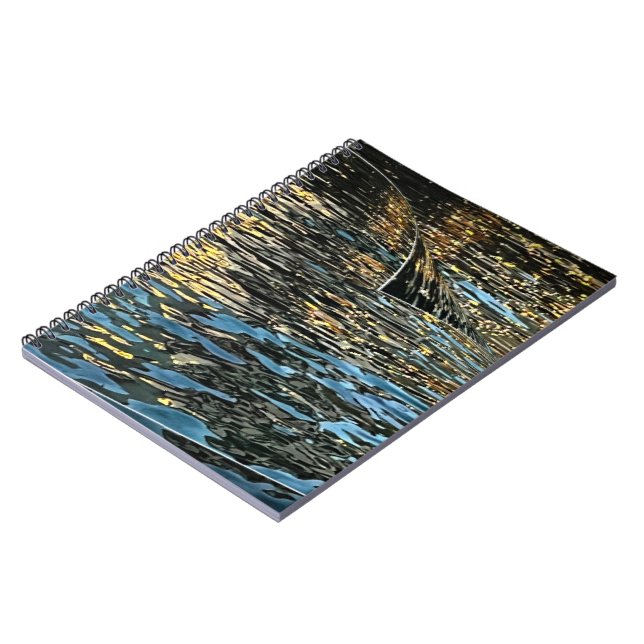 Evening lights on the sea notebook (Left Side)