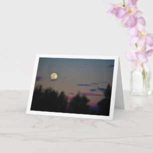 Evening Moon Landscape Card