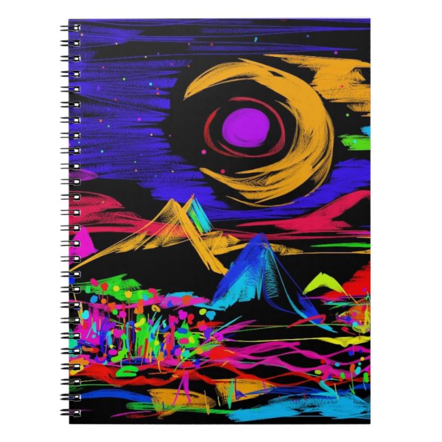 Evening Mountain Spiral Notebook (Front)