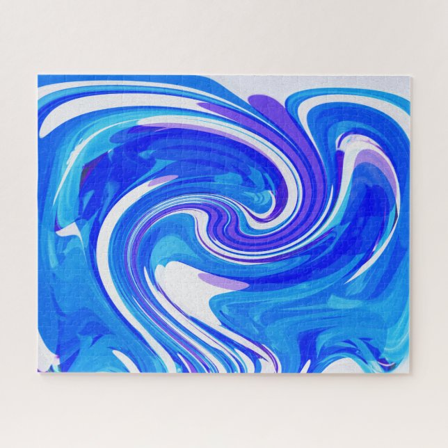 Evening ocean wave jigsaw puzzle (Horizontal)