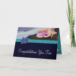 Evening On The Beach Congratulations Card