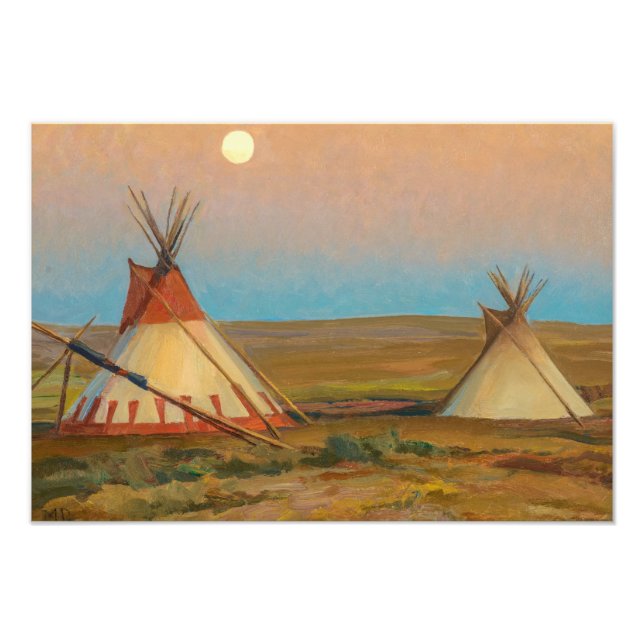 Evening on the Blackfeet Reservation by Dixon Photo Print (Front)