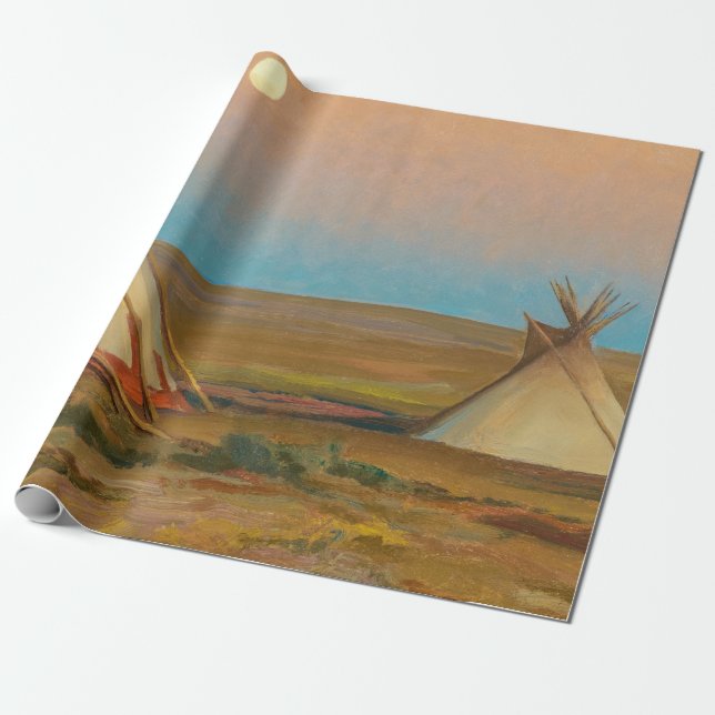 Evening on the Blackfeet Reservation by Dixon Wrapping Paper (Unrolled)