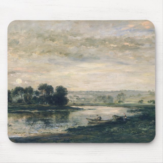 Evening on the Oise, 1872 Mouse Mat (Front)