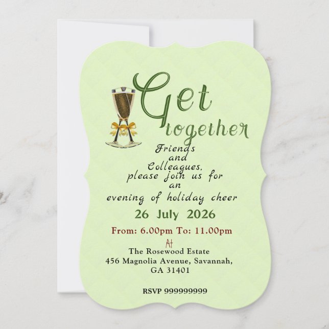 Evening Party Invitation (Front)