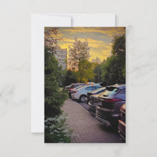 Evening Path Flat Card by Sotnichenko – Customise