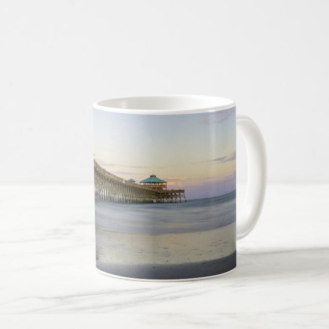 Evening Peace On Folly Beach Coffee Mug (Front Right)